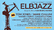 Poster für das Elbjazz-Festival in Hamburg am 10. und 11. Juli, mit Künstlern wie Tom Jones und Jamie Cullum, vor einem Hafenkran.
